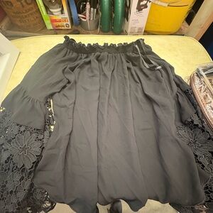 Joseph Ribkoff Black Off-Shoulder Top